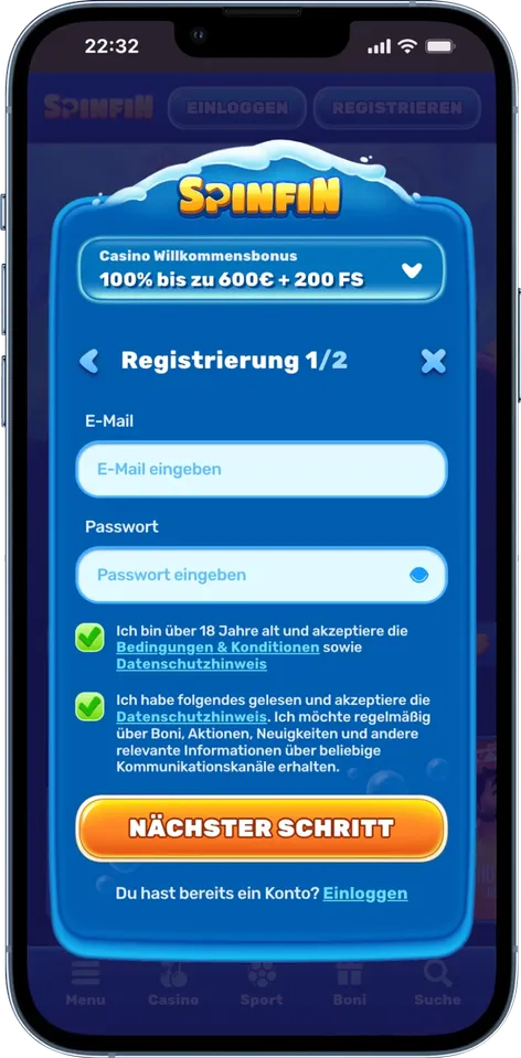 Konto eröffnen und verifizieren