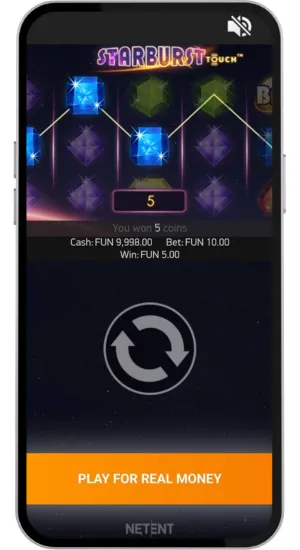 Starburst Mobile Wild Feature