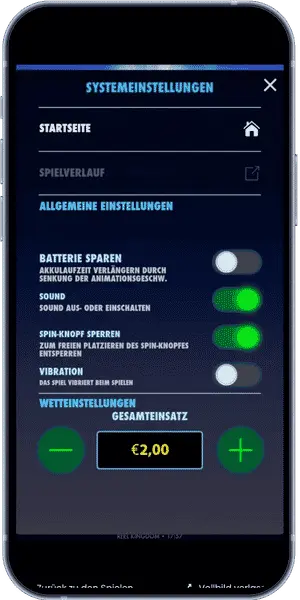 Big Bass Bonanza Systemeinstellungen anpassen