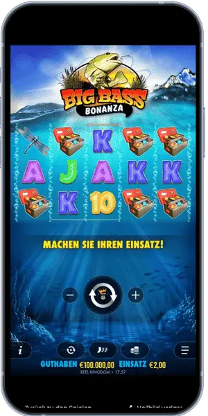 Big Bass Bonanza Walzen drehen