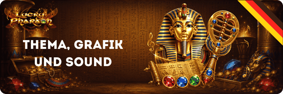 Lucky Pharaoh Thema, Grafik und Sound